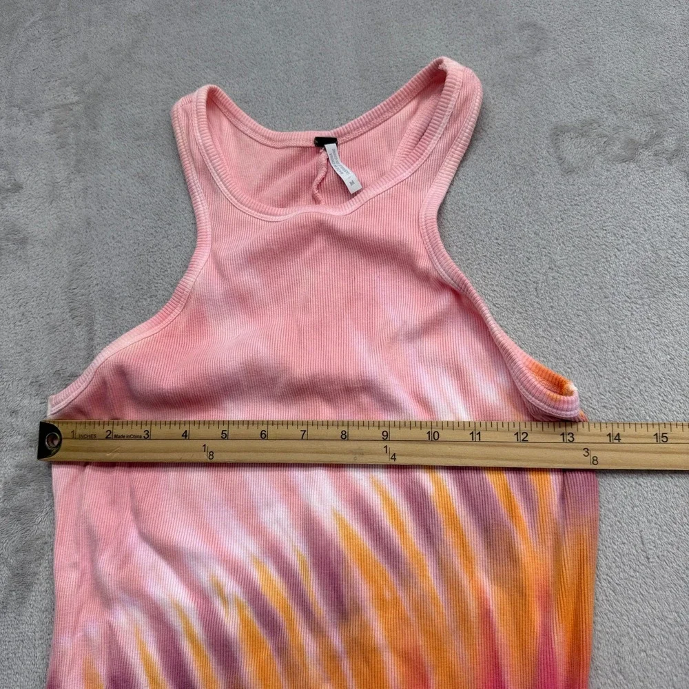 YFB Iggy Rib Maxi Dress Women's M Tie Dye Racerback Hippie Boho Festival Pride